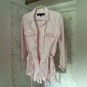 Veronica Beard Light Pink Utility Romper